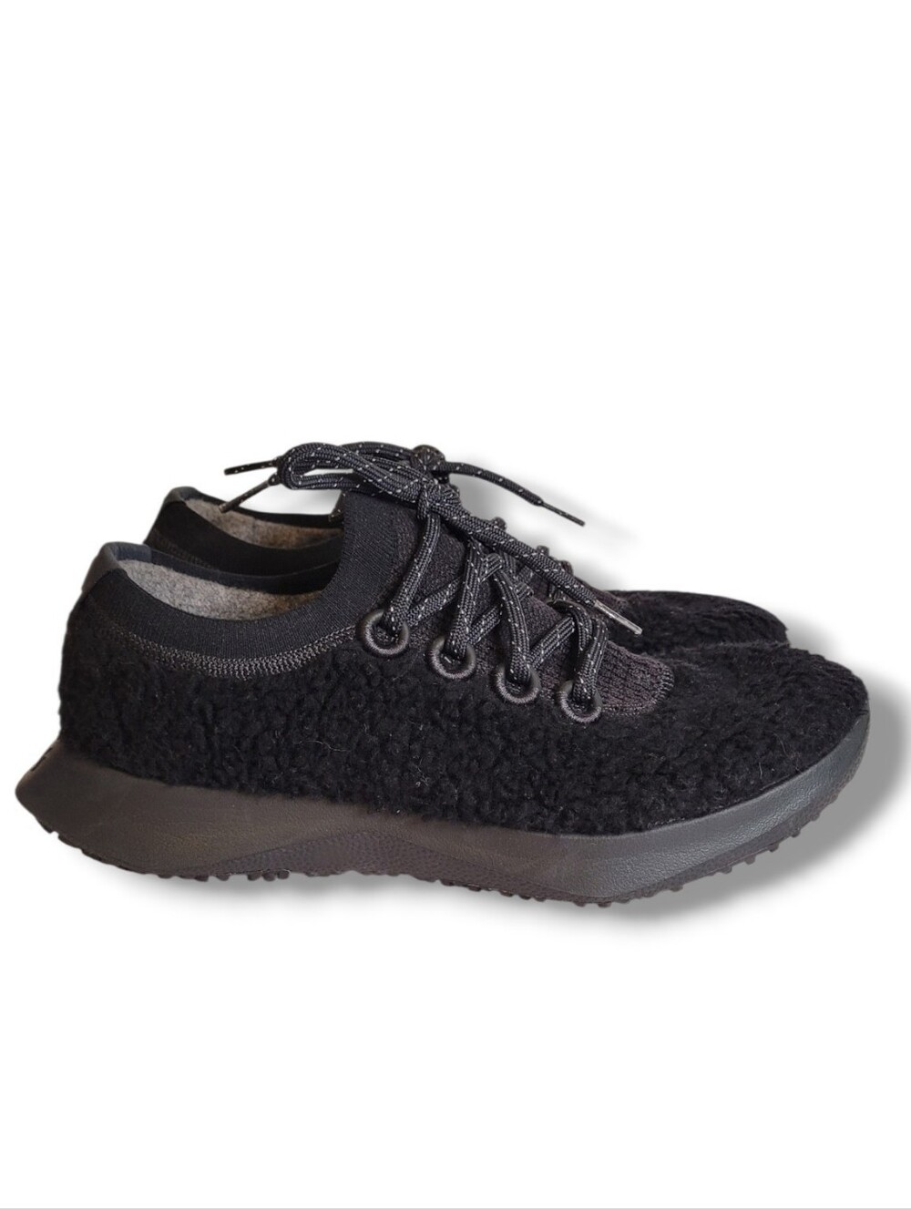 Allbirds Wool Dasher Fluffs 2 Black Sneakers - Women's Size 9.5